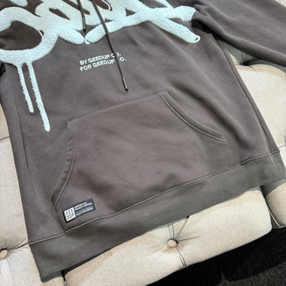 Geedup Handstyle Hoodie 'Graphite Pale Blue' (Second hand)