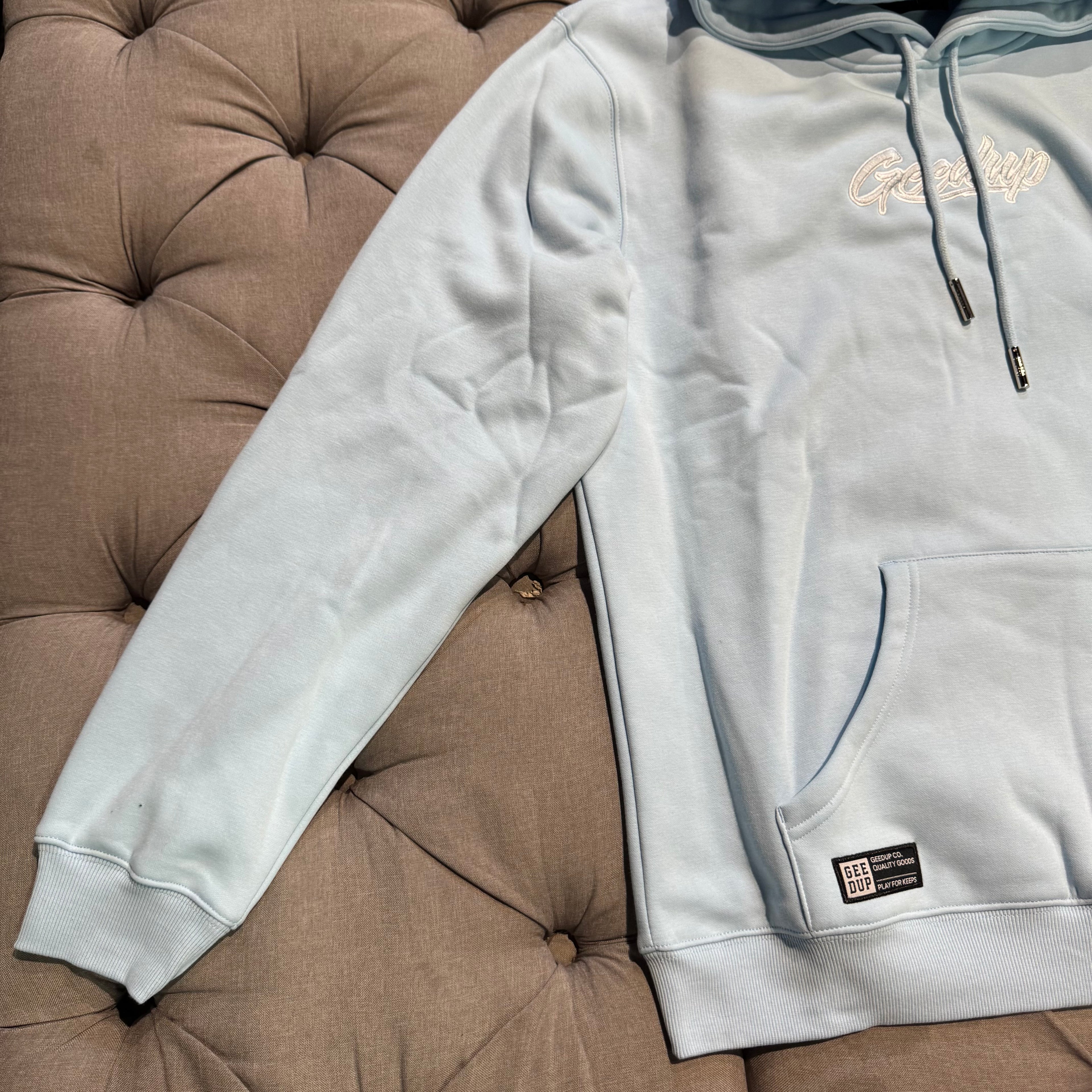 Geeduo OS Handstyle Hoodie 'Cool Blue' (Second hand)
