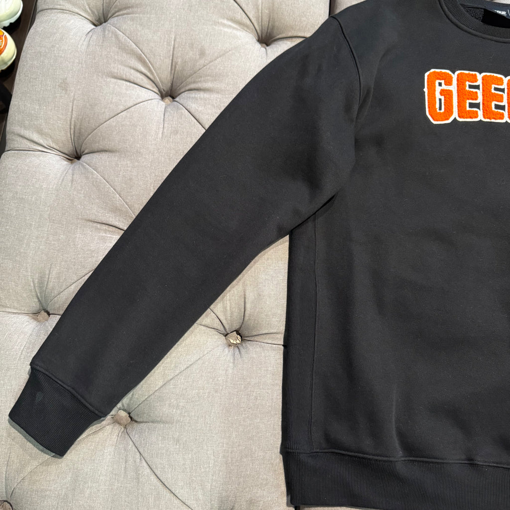 Geedup Play For Keeps Crewneck 'Black Orange' (Unreleased) (Second hand)