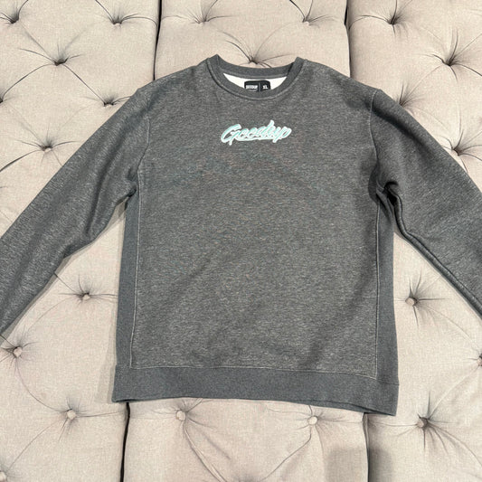 Geedup OS Script Crewneck 'Grey Teal' (Second hand)