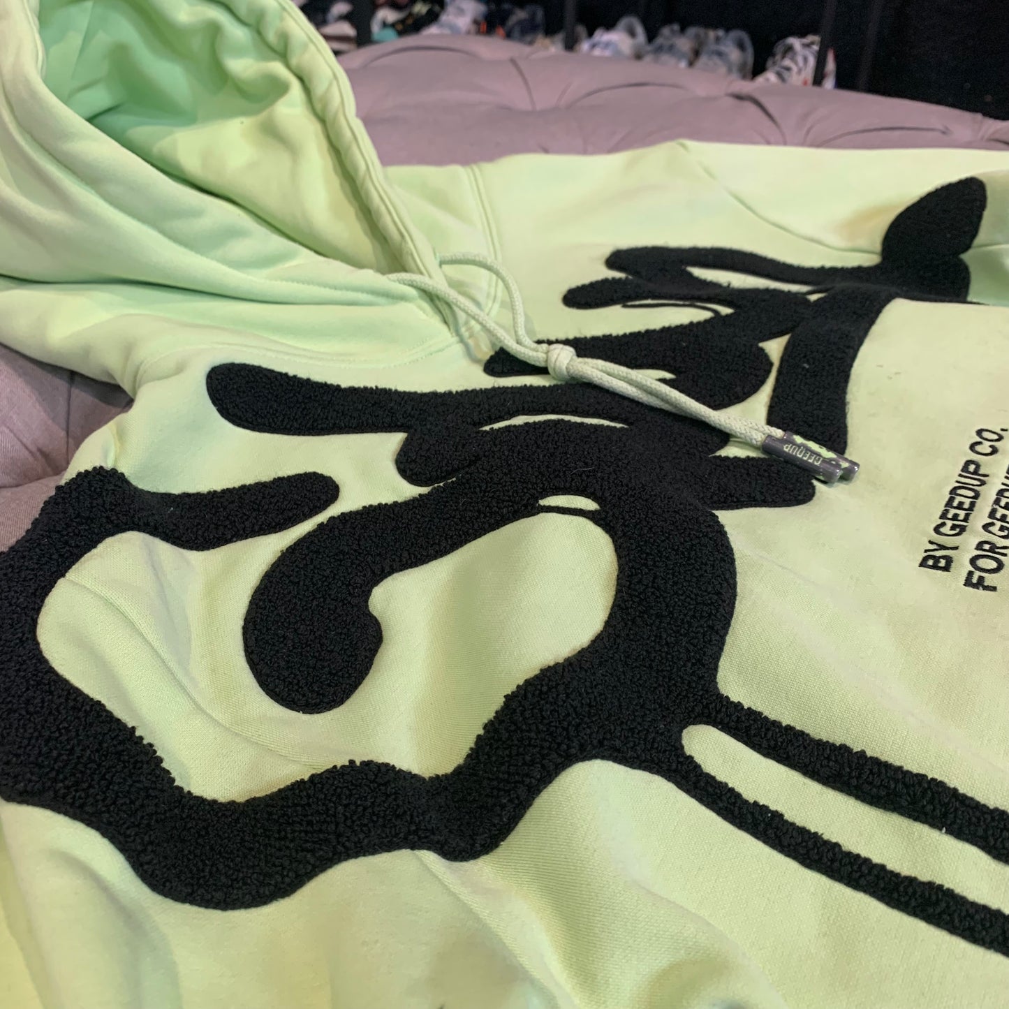 Geedup Handstyle Hoodie 'Volt Black' (Second hand)