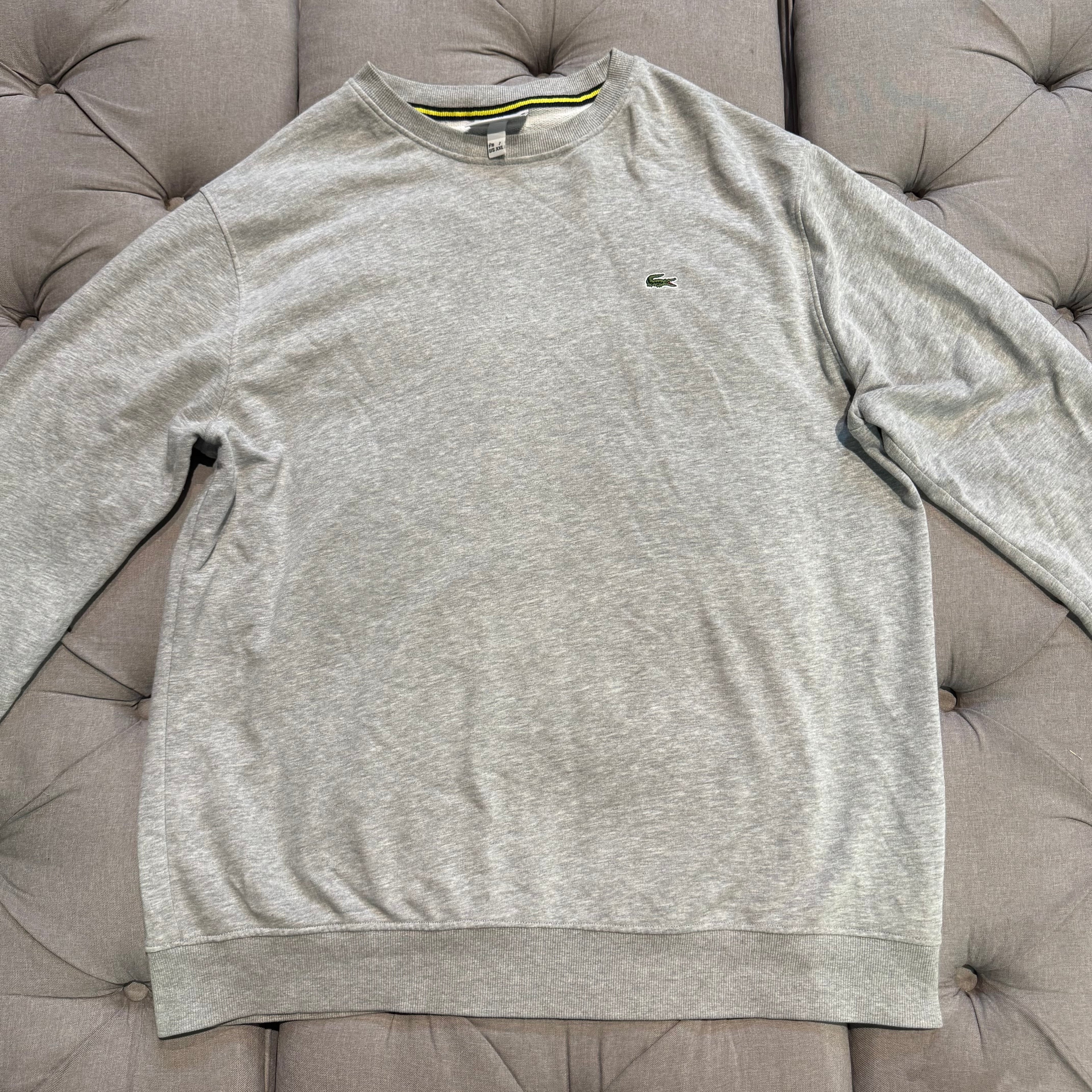 Lacoste Small Croc Crewneck 'Grey' (Second hand)