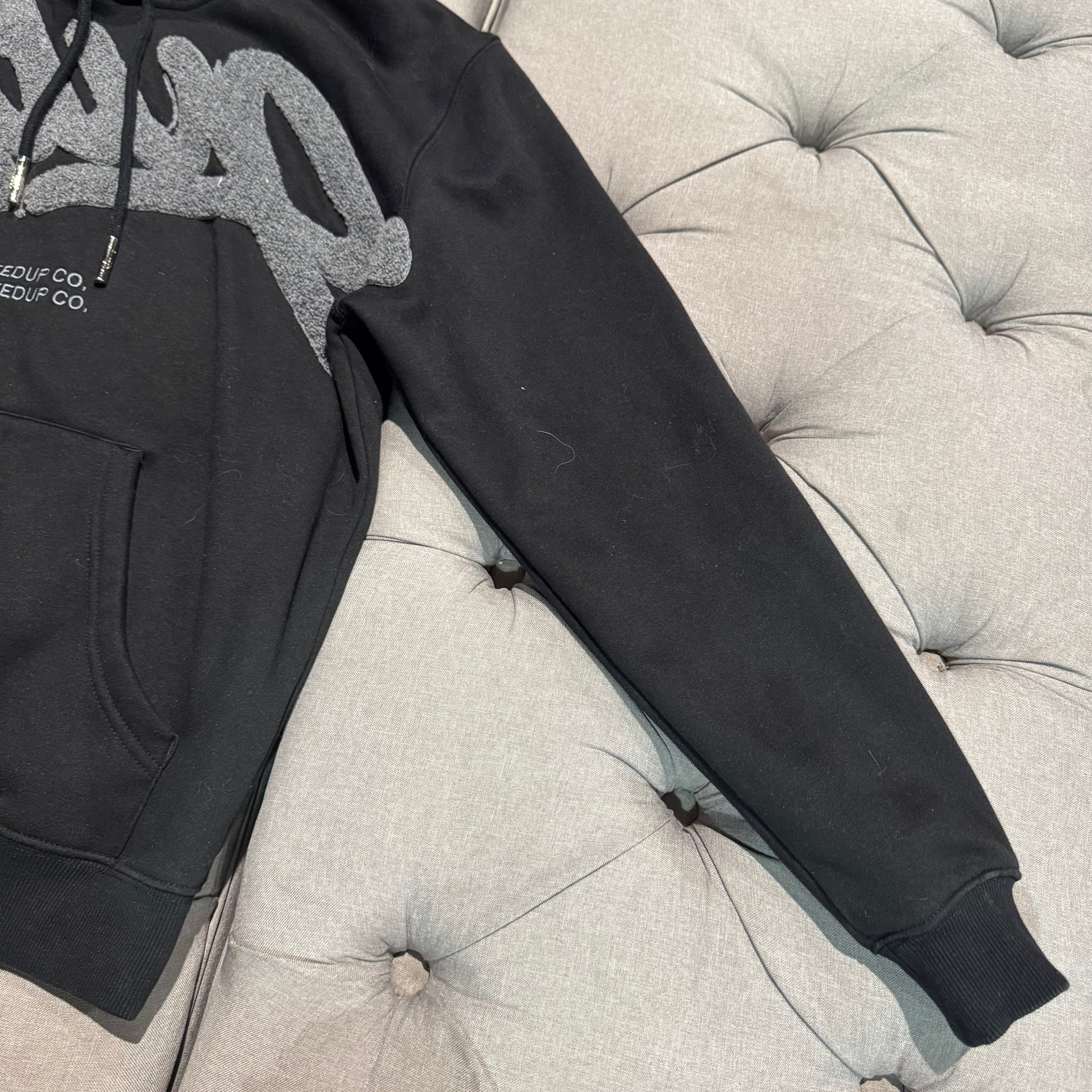 Geedup Handstyle Hoodie 'Black Grey' (Second hand)