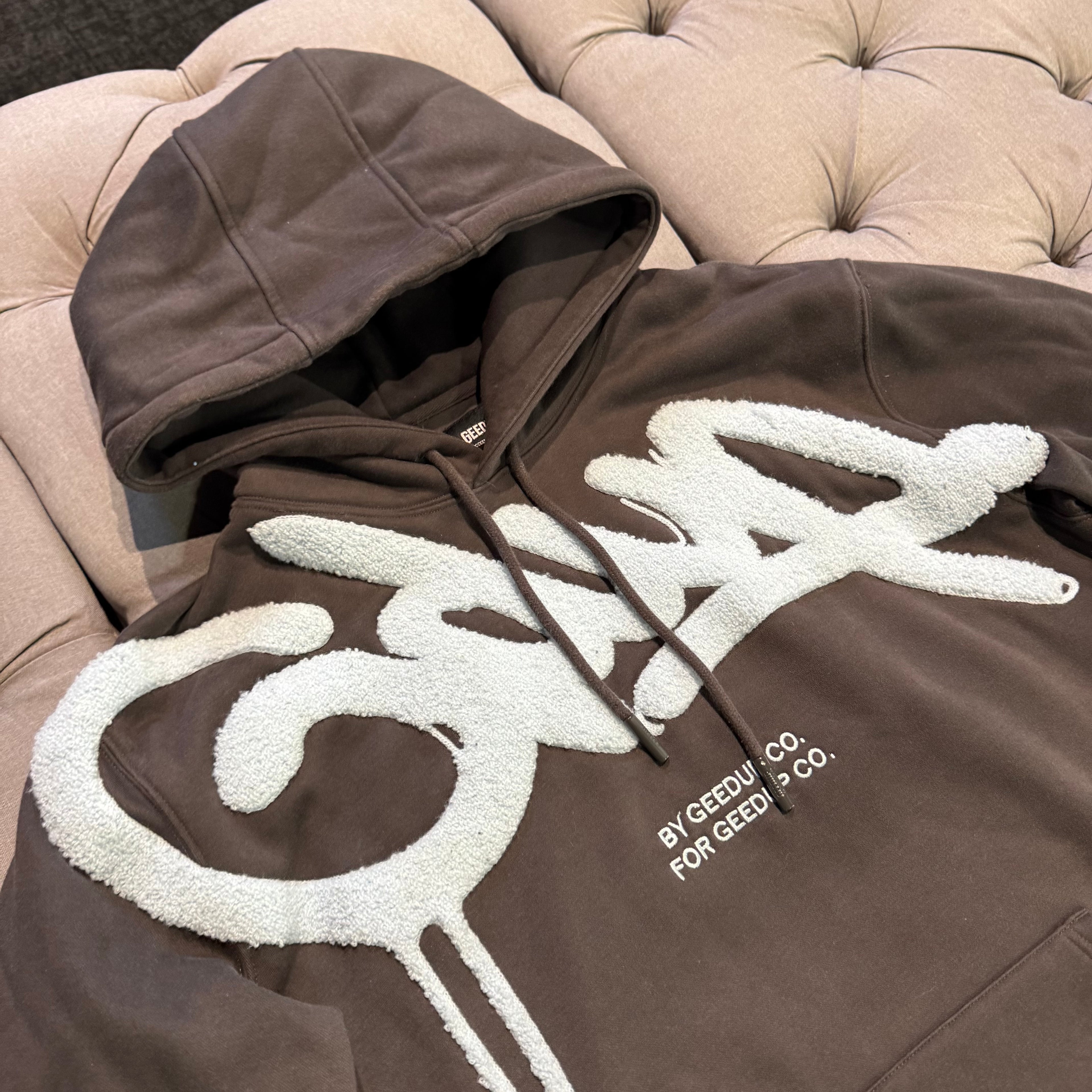 Geedup Handstyle Hoodie 'Graphite Pale Blue' (Second hand)