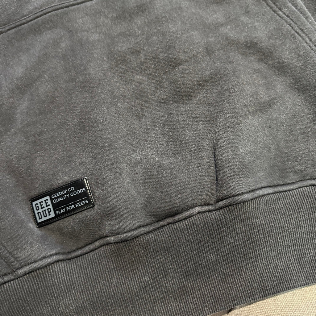 Geedup OS Script Hoodie 'Washed Black' (Second hand)