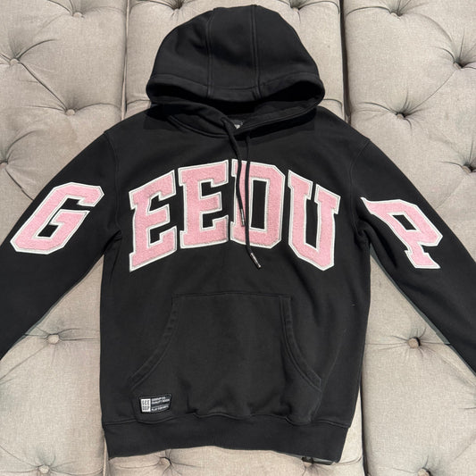 Geedup Team Logo Hoodie 'Black Pink' (Second hand)