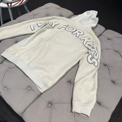Geedup Play For Keeps Hoodie 'Off White/Marle Grey' (Second hand)
