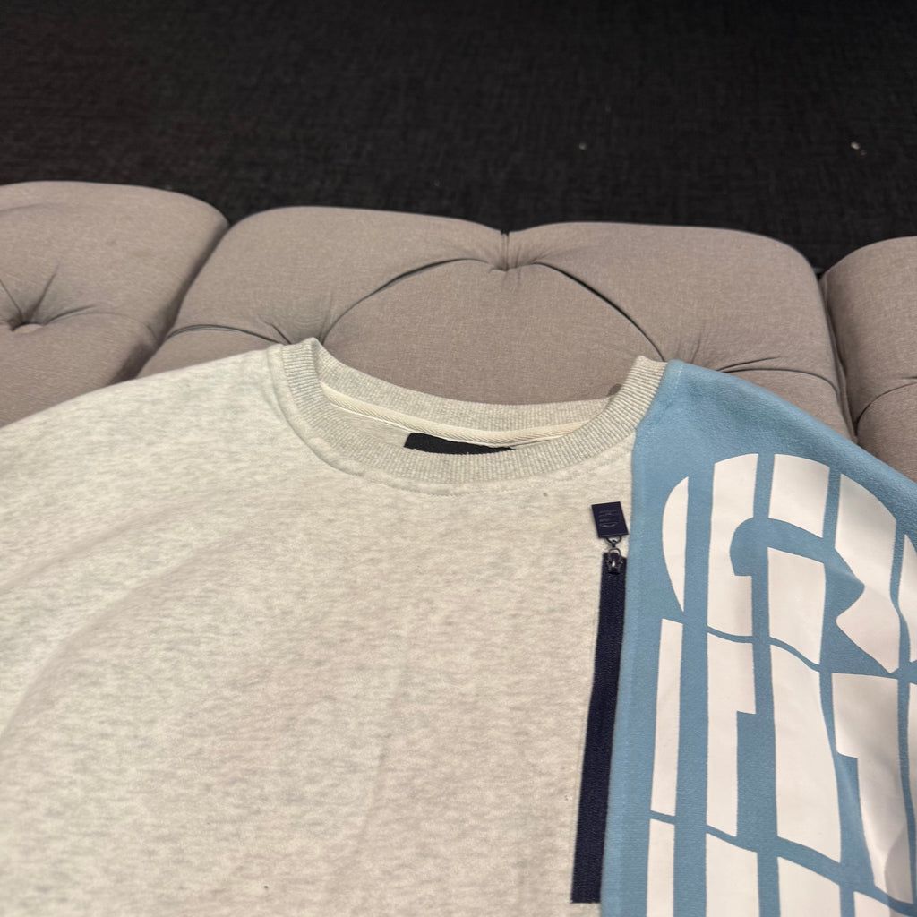 Geedup Sportsman Crewneck 'White Marle Blue' (Second hand)