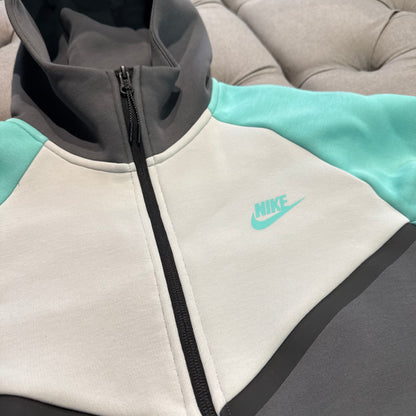 Nike Tech Fleece Jacket 'Grey Aqua Teal' (Second hand)