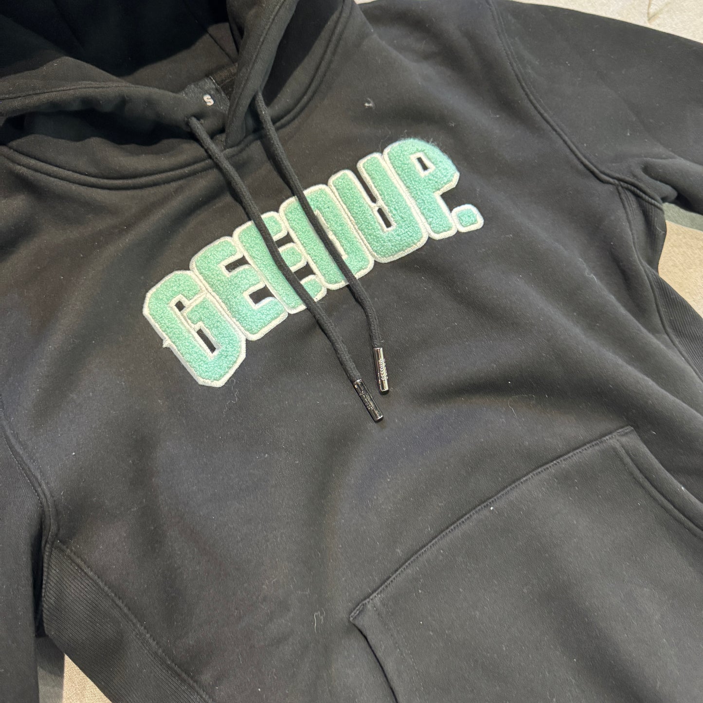 Geedup Play For Keeps Hoodie 'Black Teal' (Second hand)