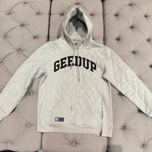 Geedup Quilt Logo Hoodie 'Grey Black' 2017 (Second hand)