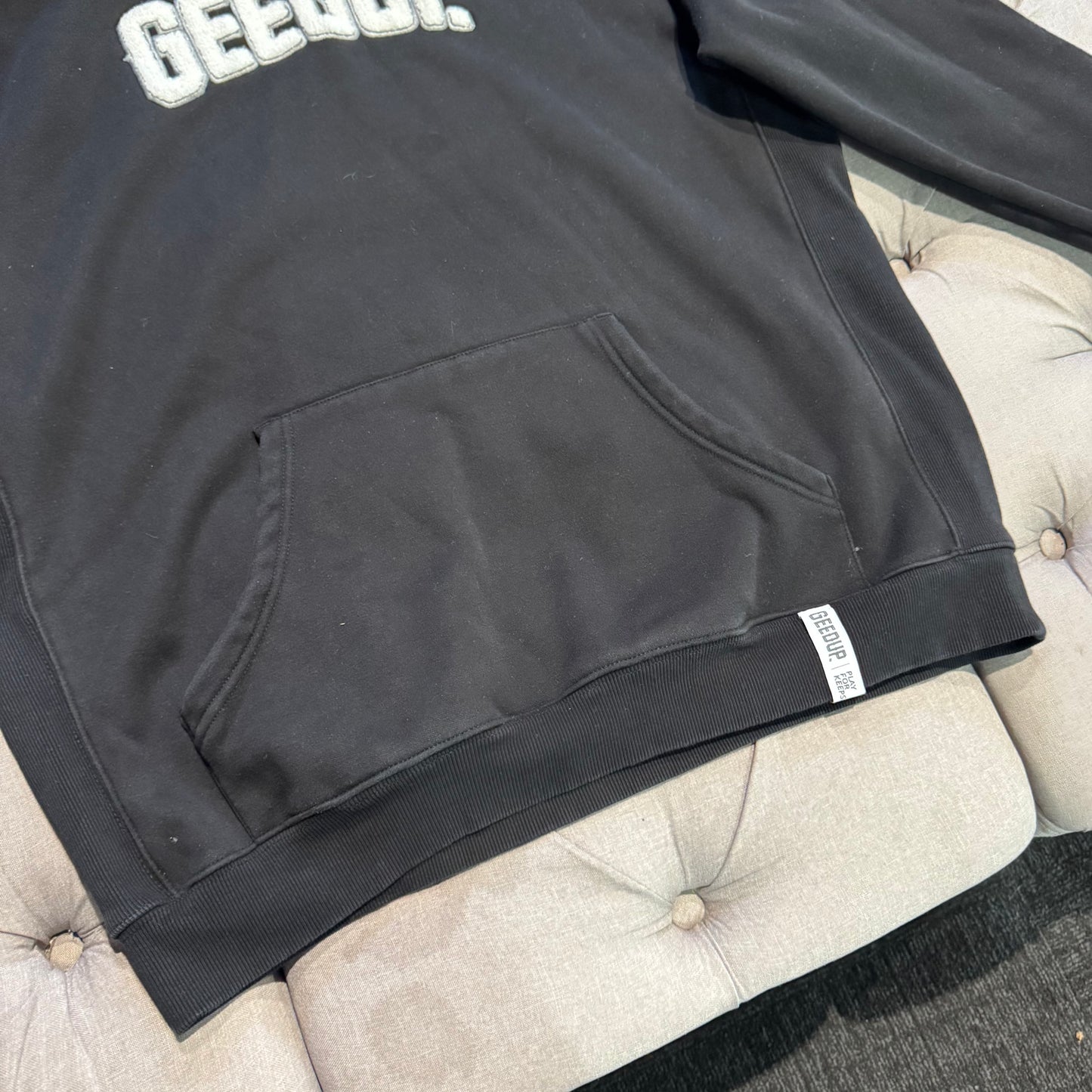Geedup Play For Keeps Hoodie 'Black White' (Second hand)