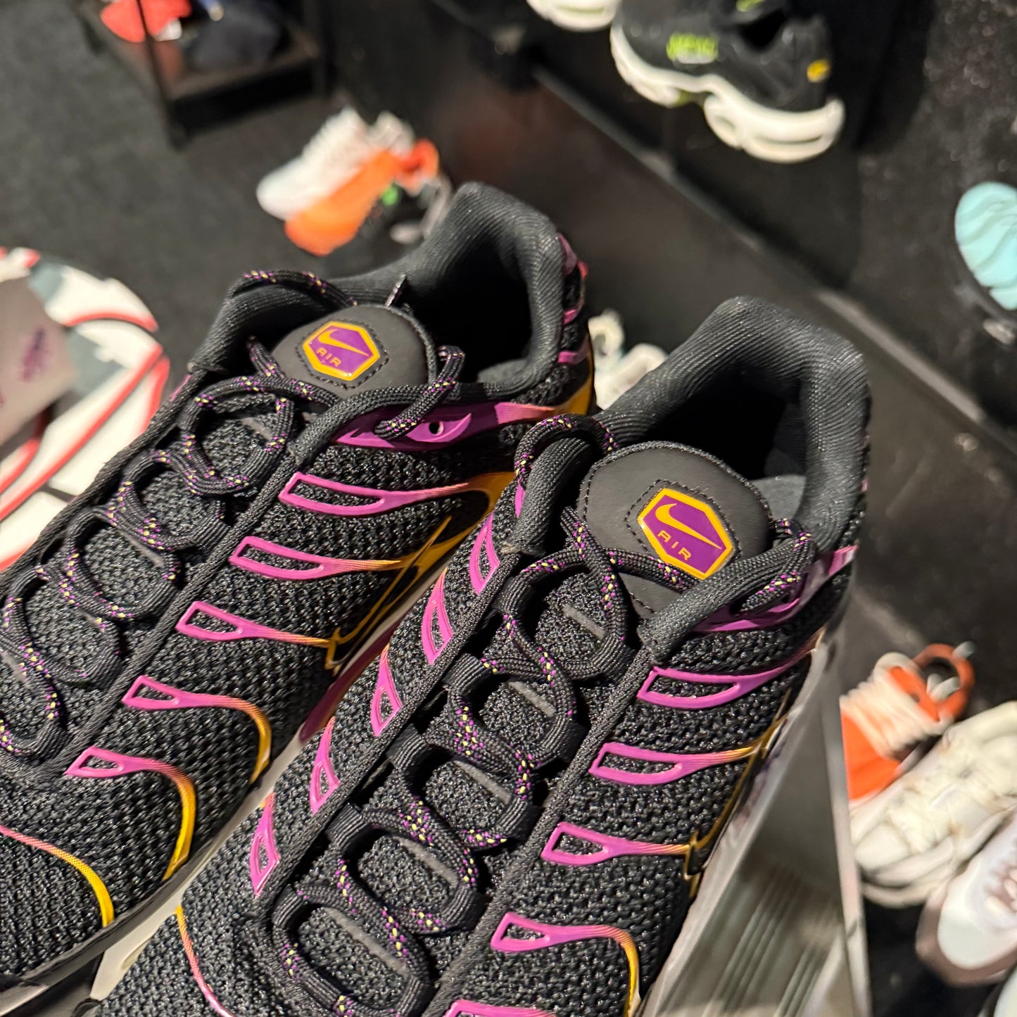 Nike Air Max Plus TN 'Black University Gold Viotech Purple' (Brand New)
