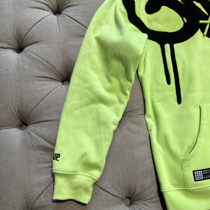 Geedup Handstyle Hoodie 'Pastel Green Black' (Second hand)