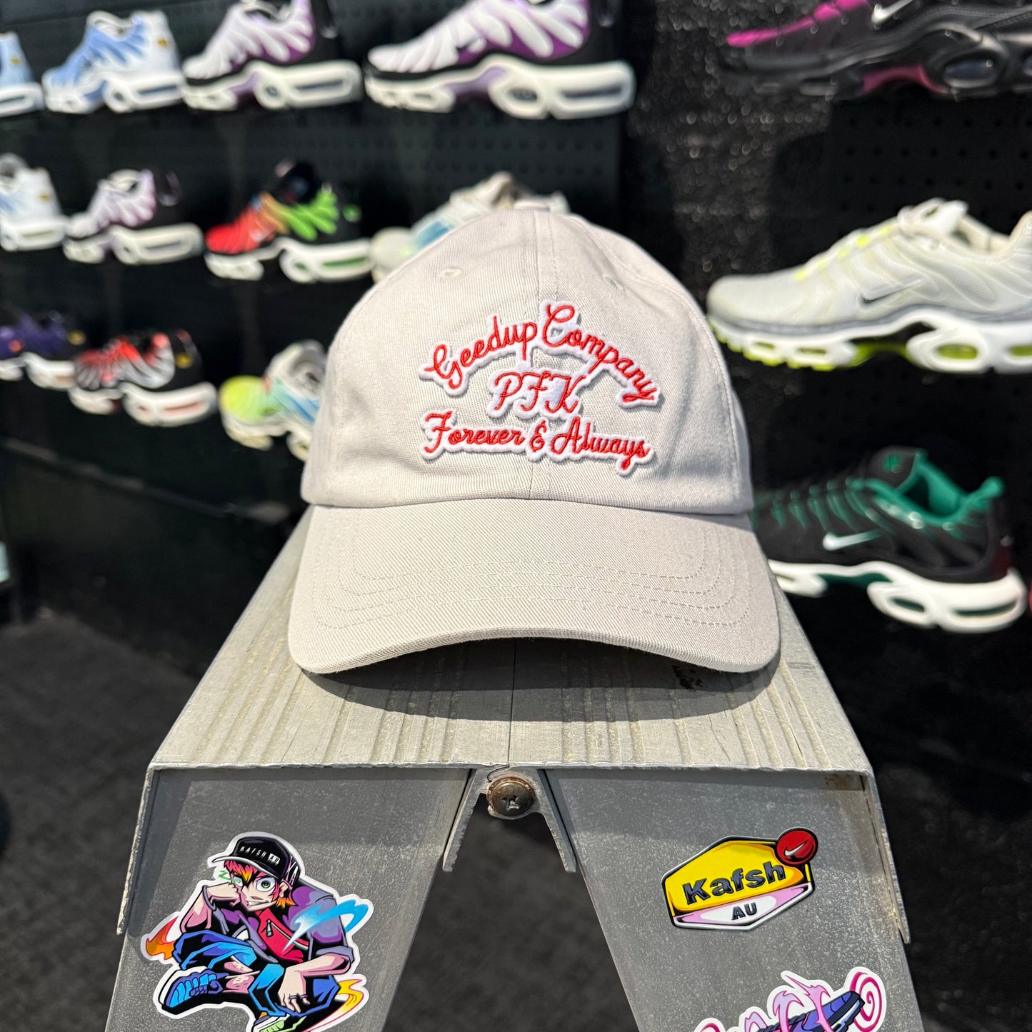 Geedup Company Cap 'Red Grey' (Second hand)