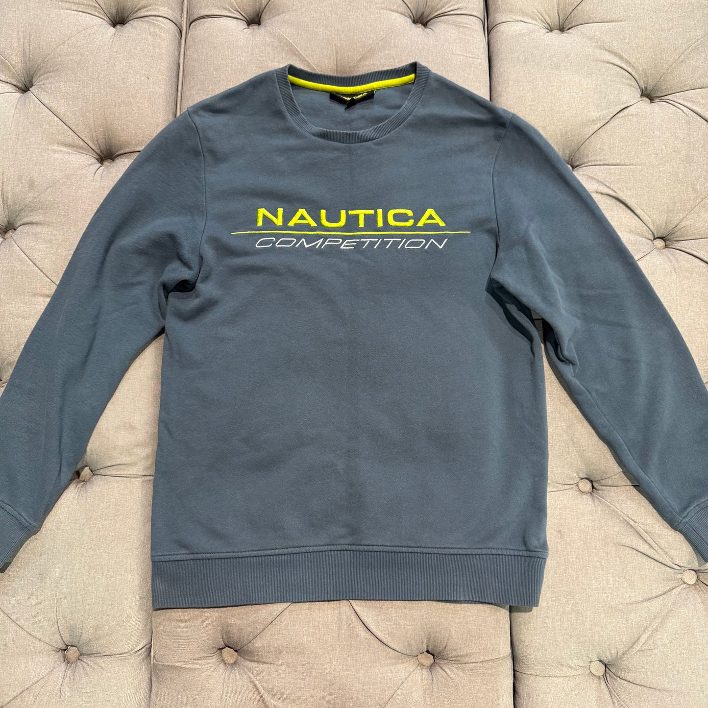 Nautica Competition Crewneck 'Navy Yellow' (Second hand)