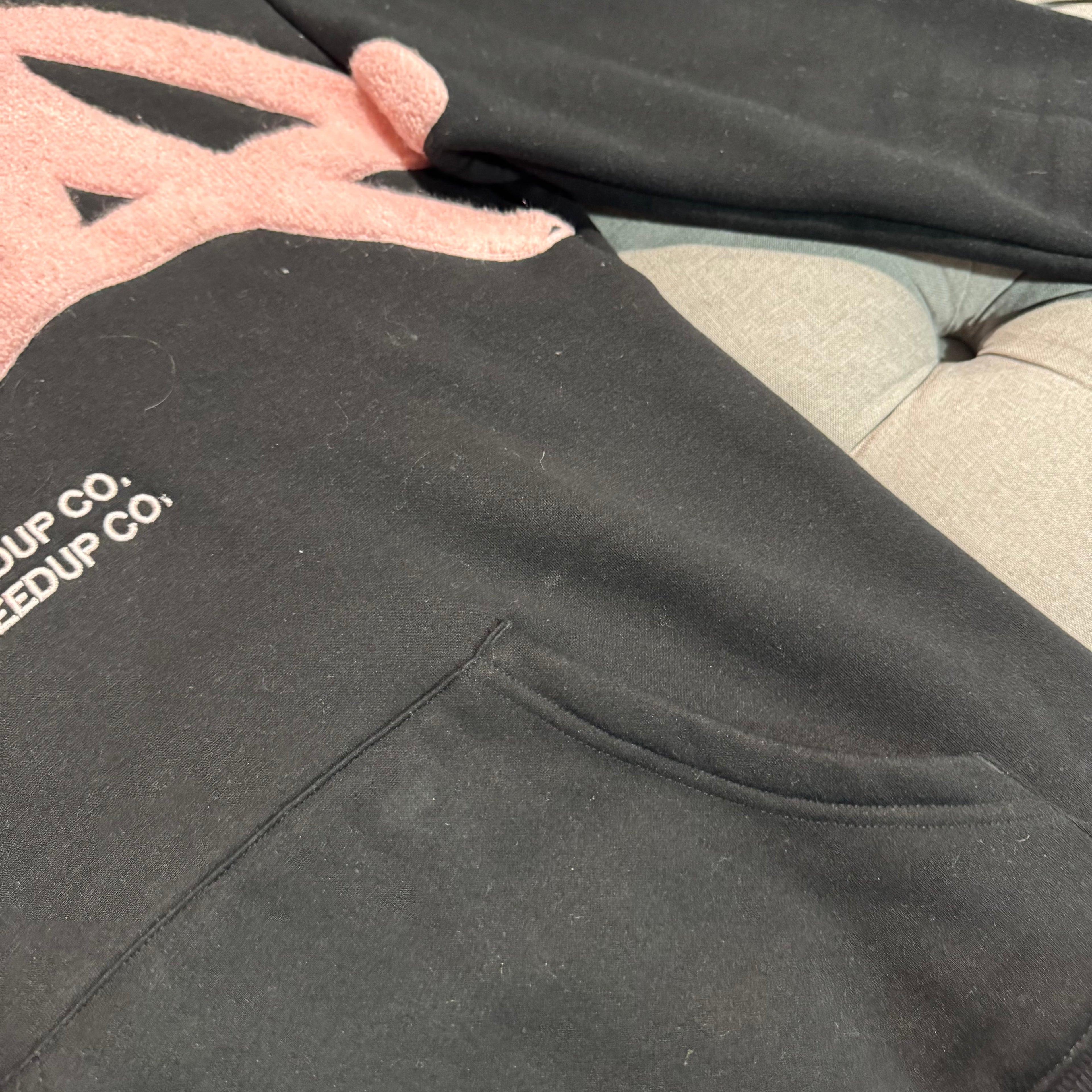 Geedup Handstyle Hoodie 'Black Pink' (Second hand)