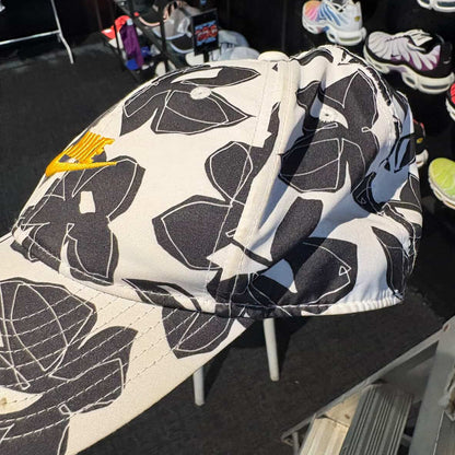 Nike Flower Pattern Cap 'Black White Yellow' (Second hand)