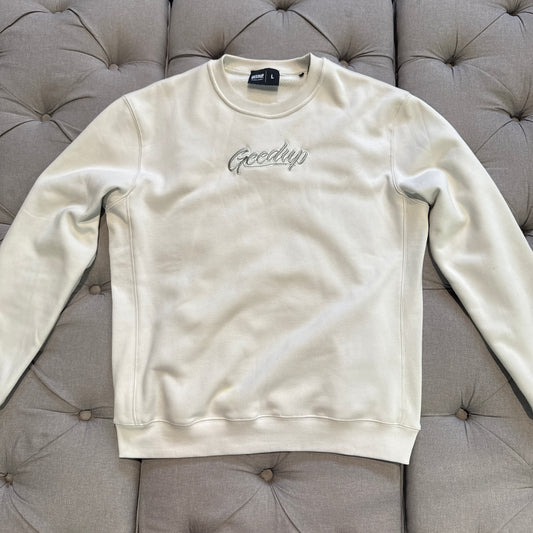 Geedup OS Script Crewneck 'Grey' (Second hand)