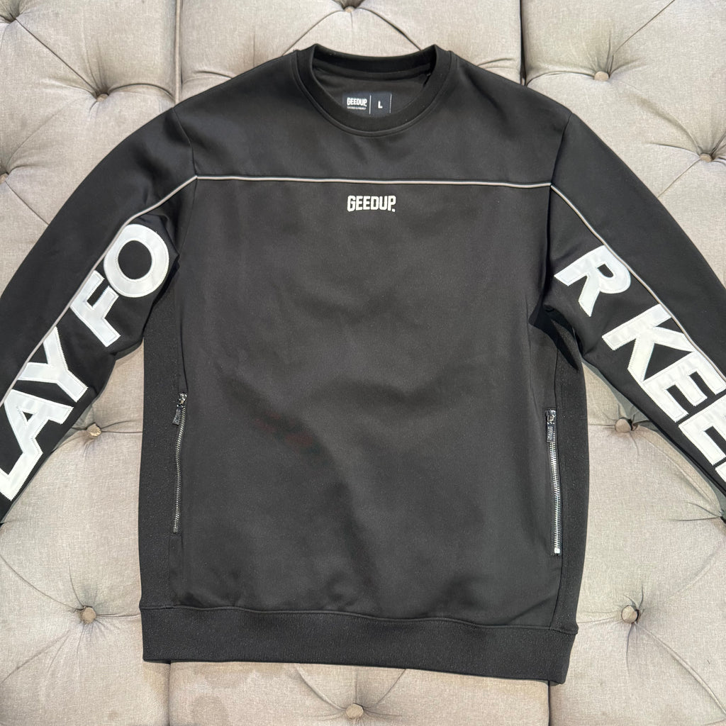 Geedup Play For Keeps Crewneck 'Black White' (Second hand)