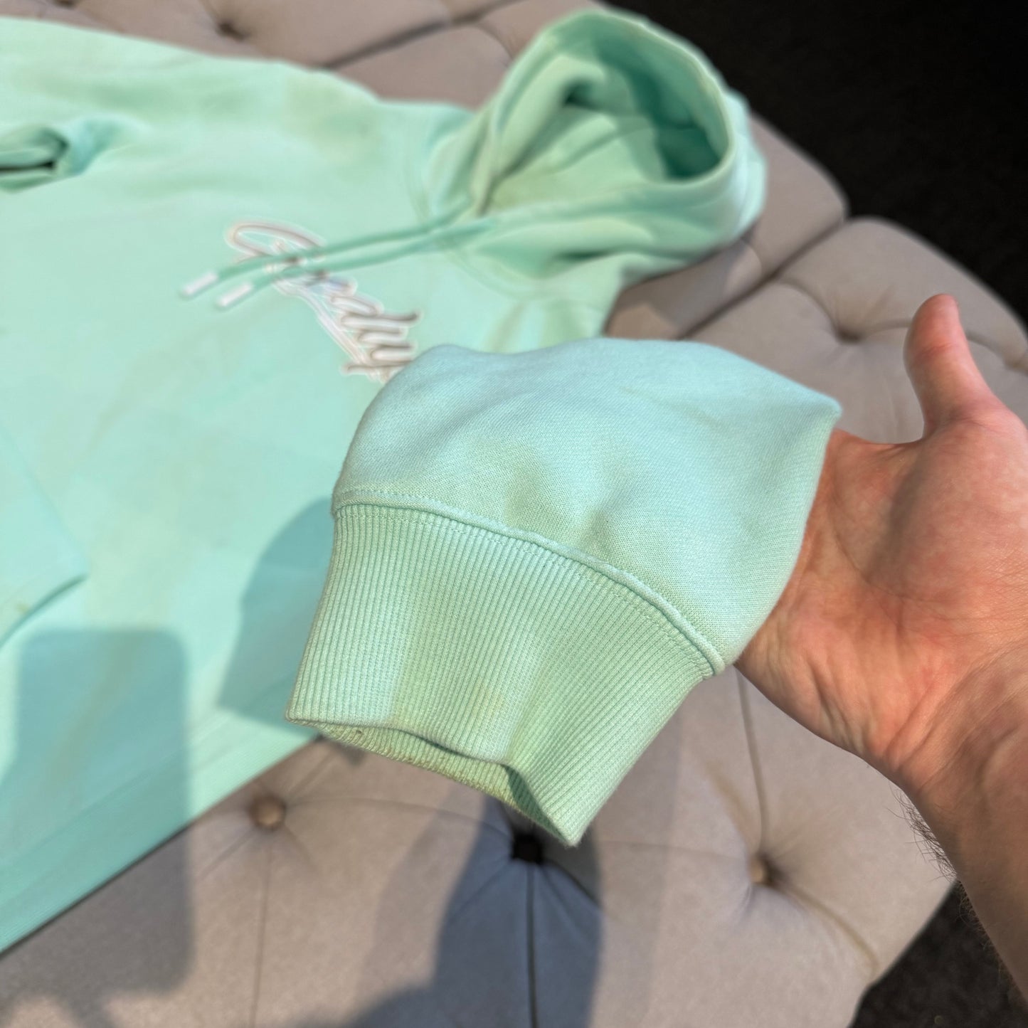 Geedup 10 Years In The Field Hoodie 'Teal/Aqua White' (Second hand)