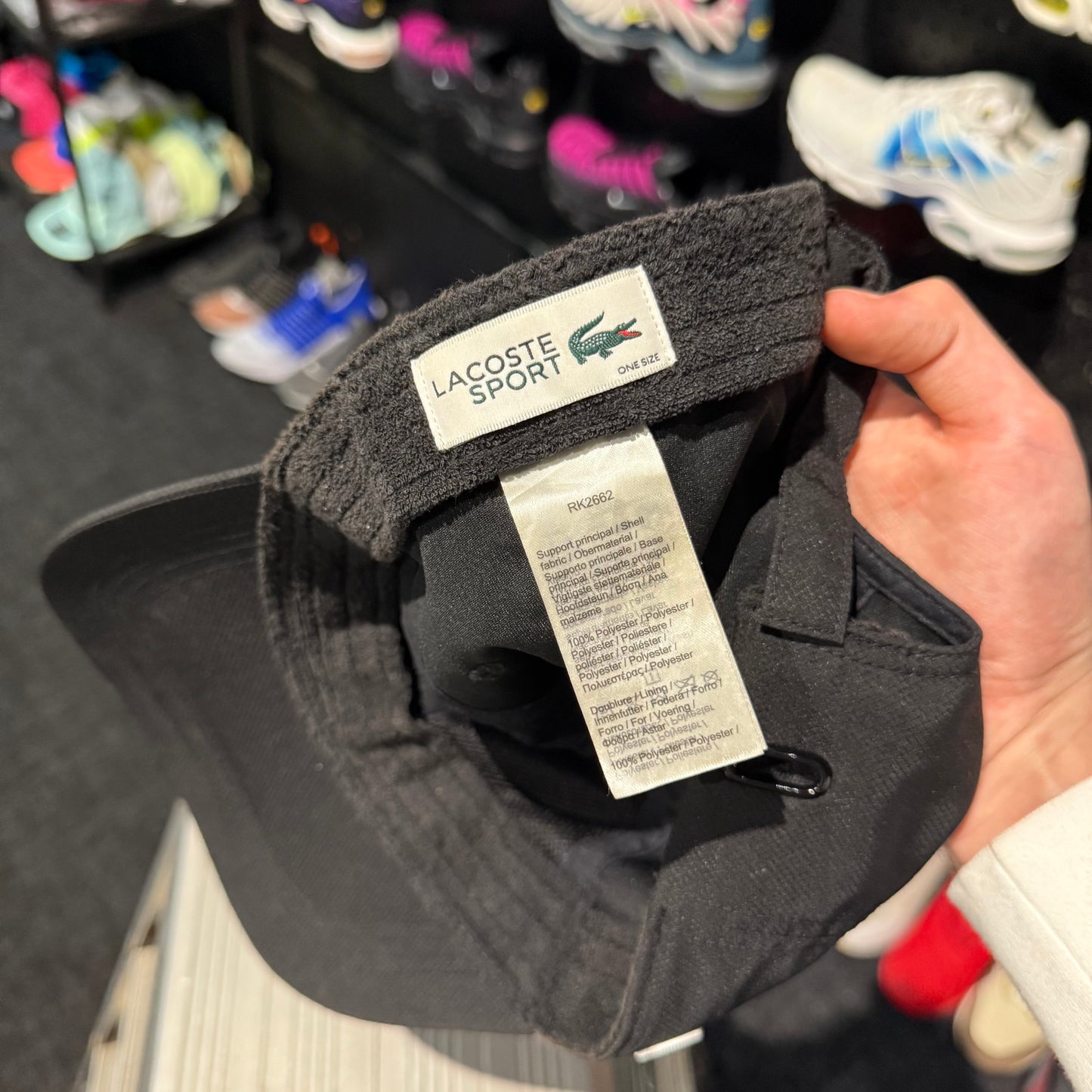 Lacoste Mini Croc Logo Cap 'Black' (Second hand)