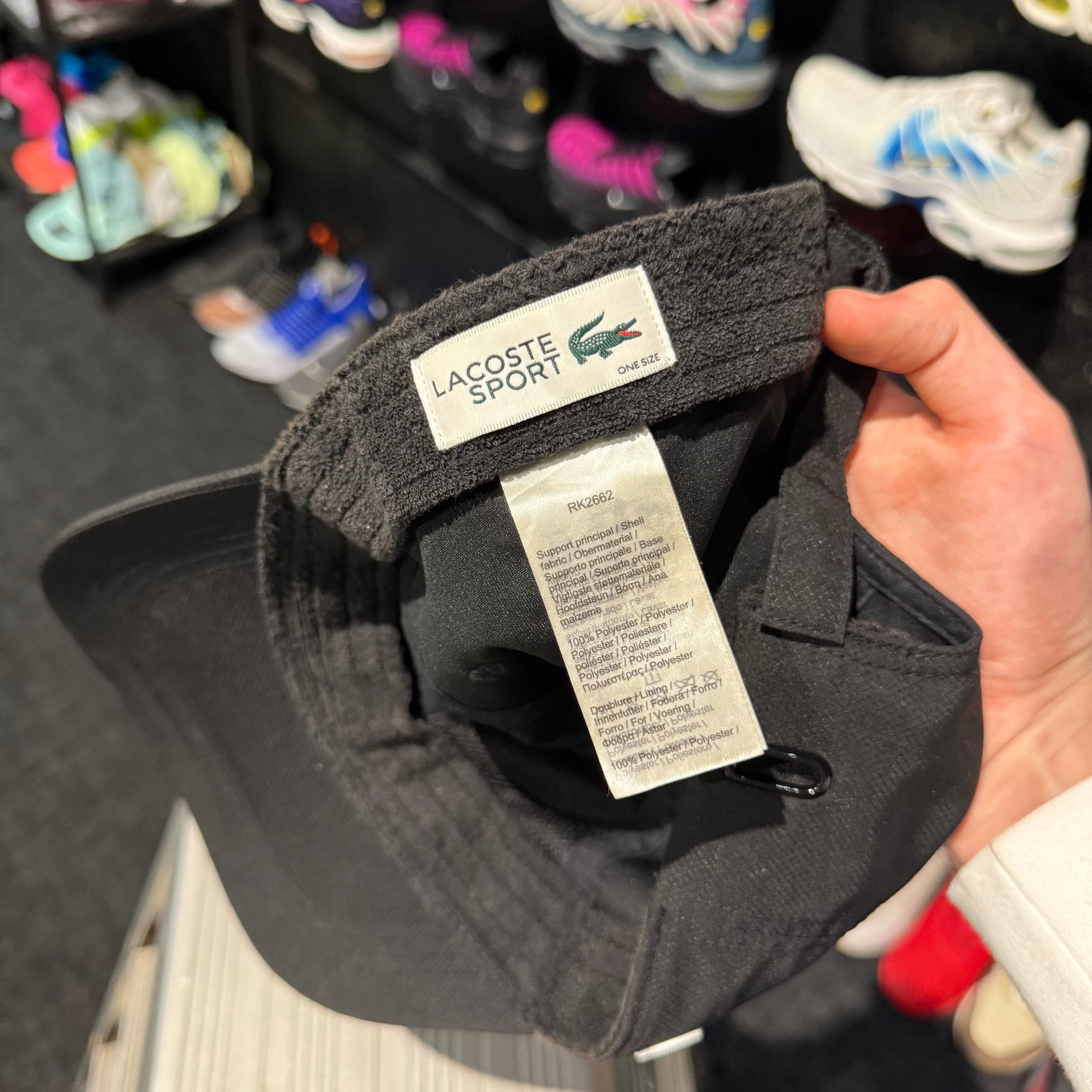Lacoste Mini Croc Logo Cap 'Black' (Second hand)