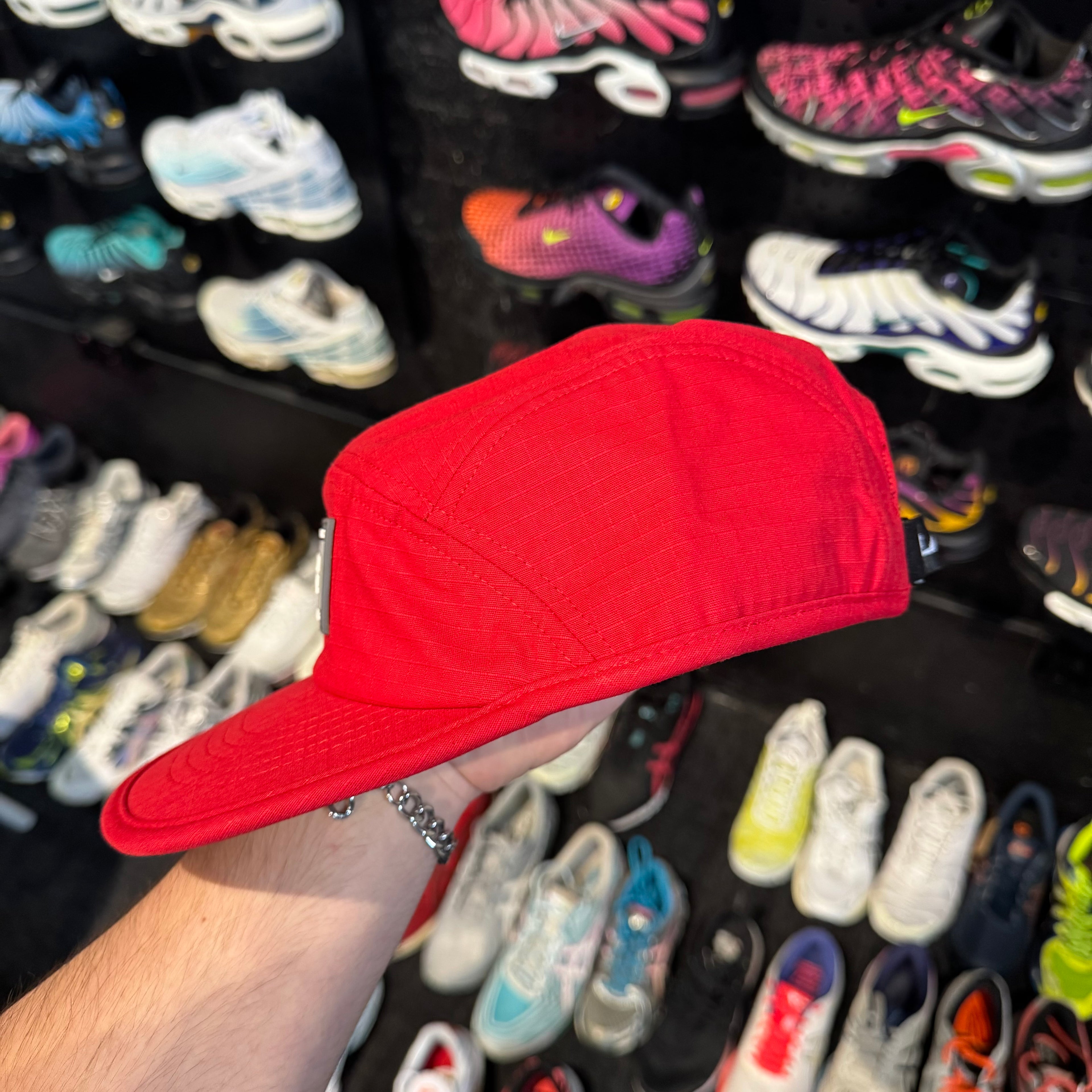 Geedup Core Logo Ripstop 5 Panel Hat 'Red' (Brand New)