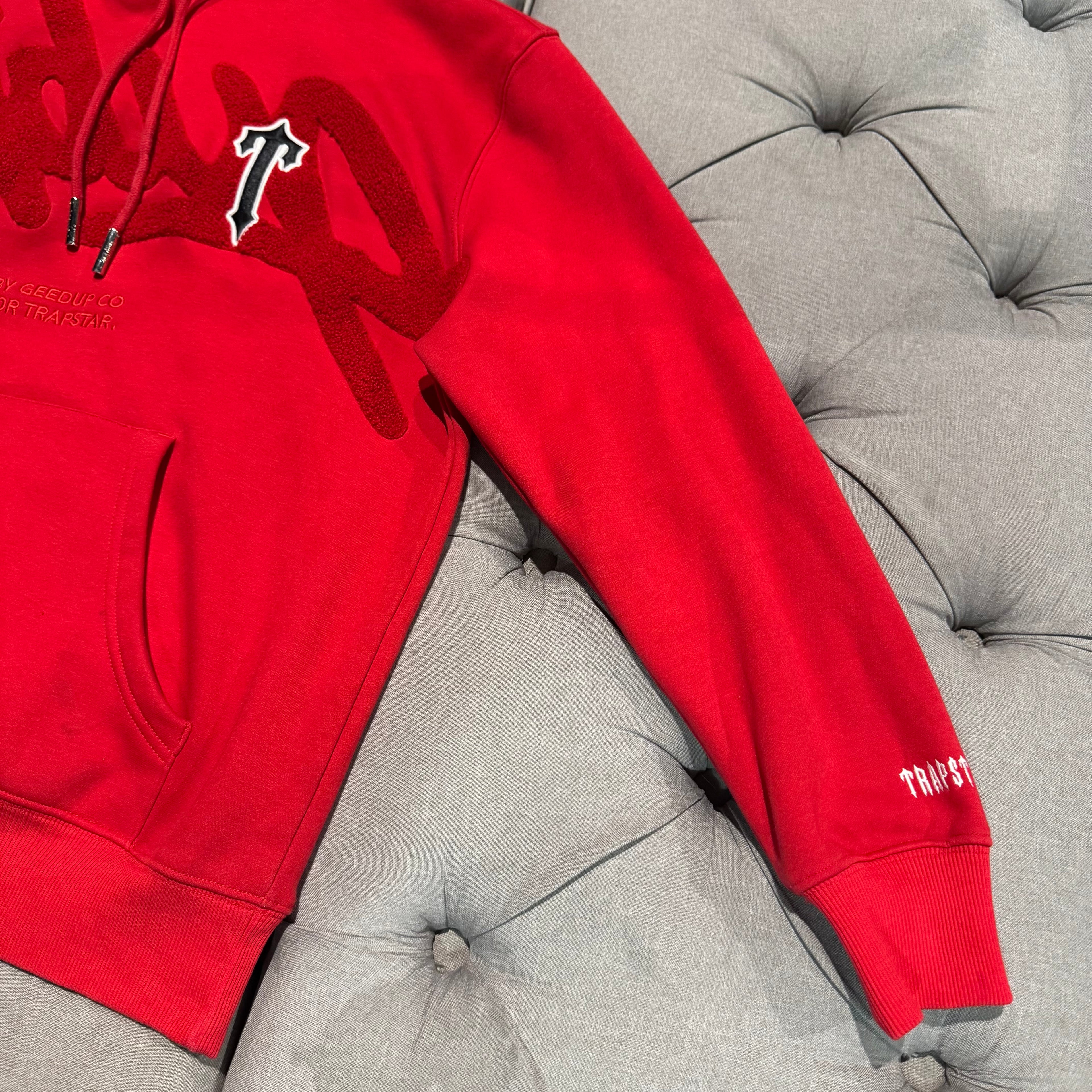 Geedup Trapstar x Handstyle x Irongate T Hoodie 'Red' (Second hand)
