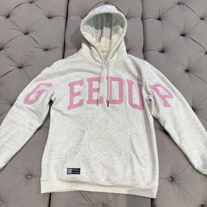 Geedup Team Logo Hoodie 'Marle Grey Pink' (Second hand)