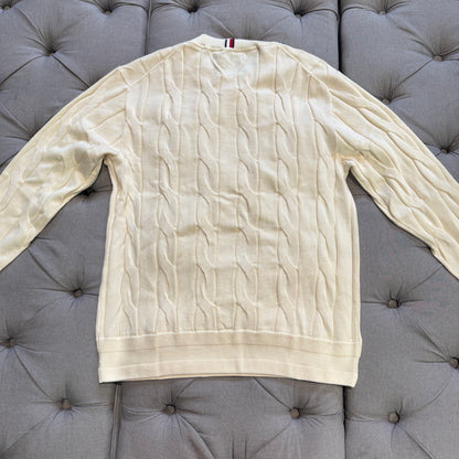 Tommy Hilfiger Pure Wool Cable Knit Jumper 'Cream'