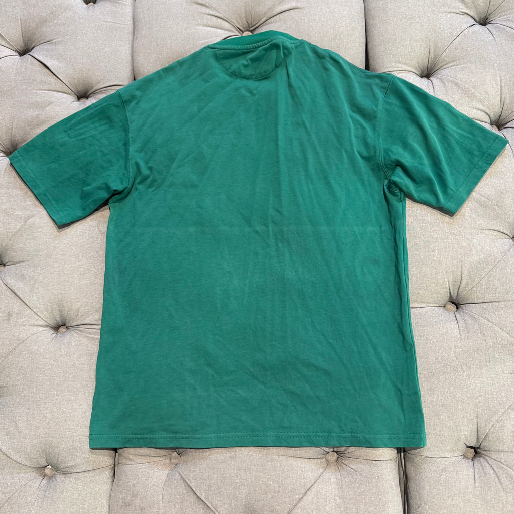 Geedup Knitted Shoulder Team Logo T-Shirt 'Forest Green Cream' (Second hand)