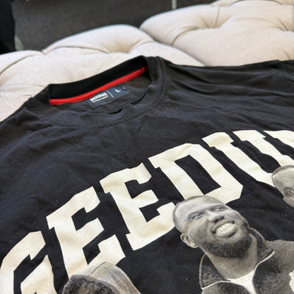 Geedup X Spotify A1 Headie One RV Abra Cadabra T-shirt 'Black Red' (Second hand)
