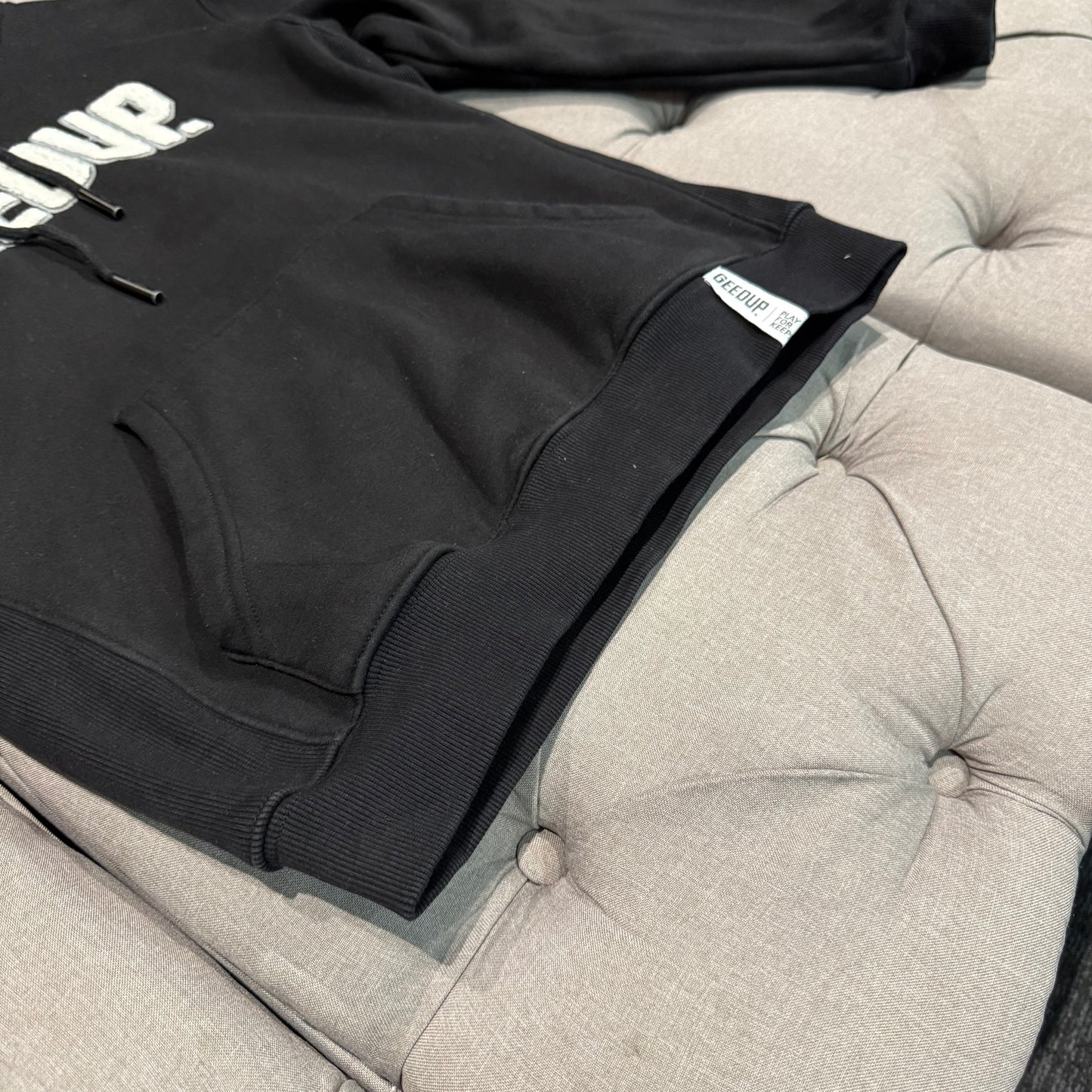 Geedup Play For Keeps Hoodie 'Black White' (Second hand)