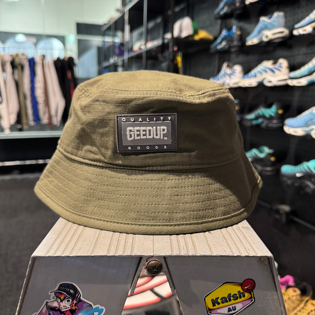Geedup Core Logo Ripstop Bucket Hat 'Khaki' (Brand New)