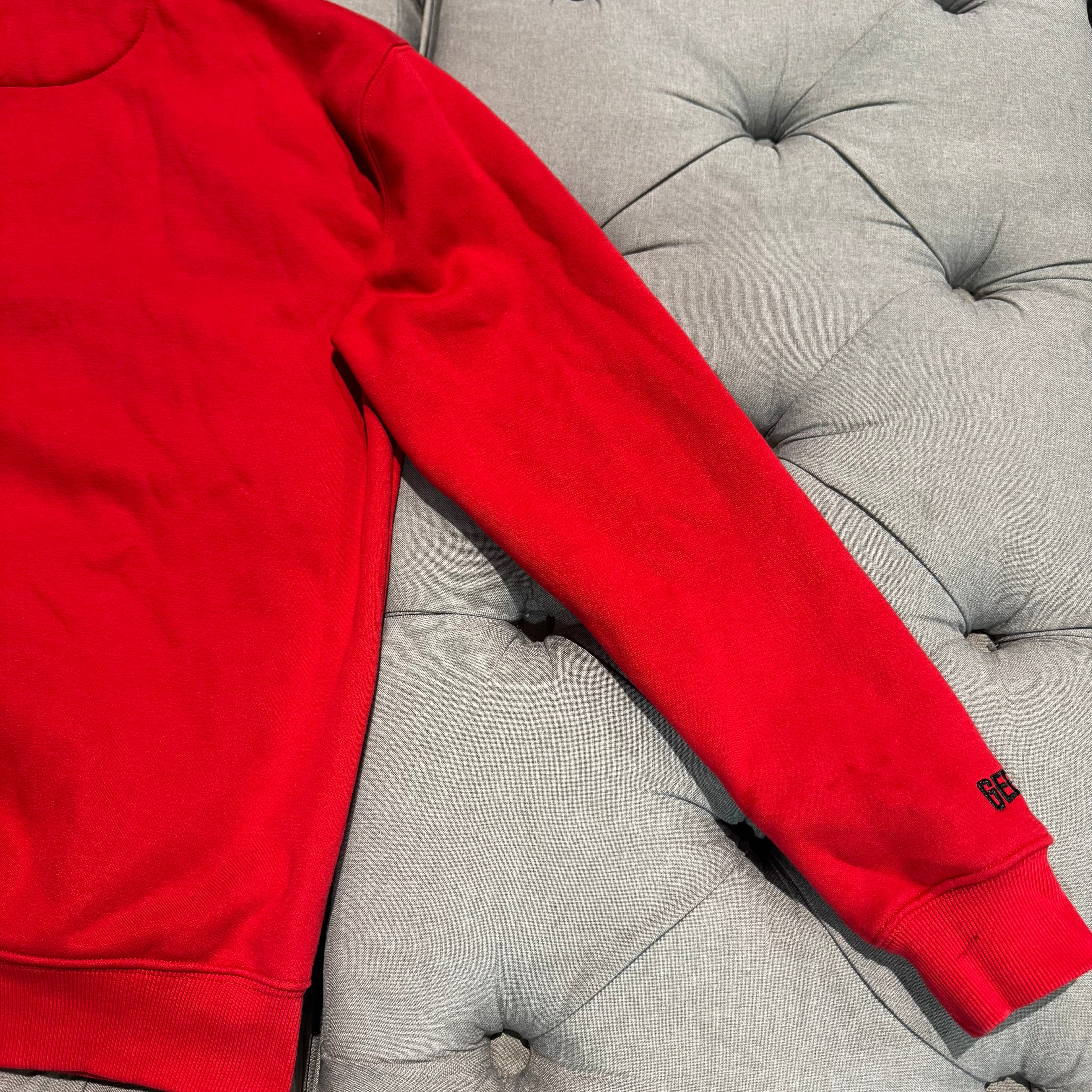 Geedup Handstyle Hoodie 'Red Black' (Second hand)