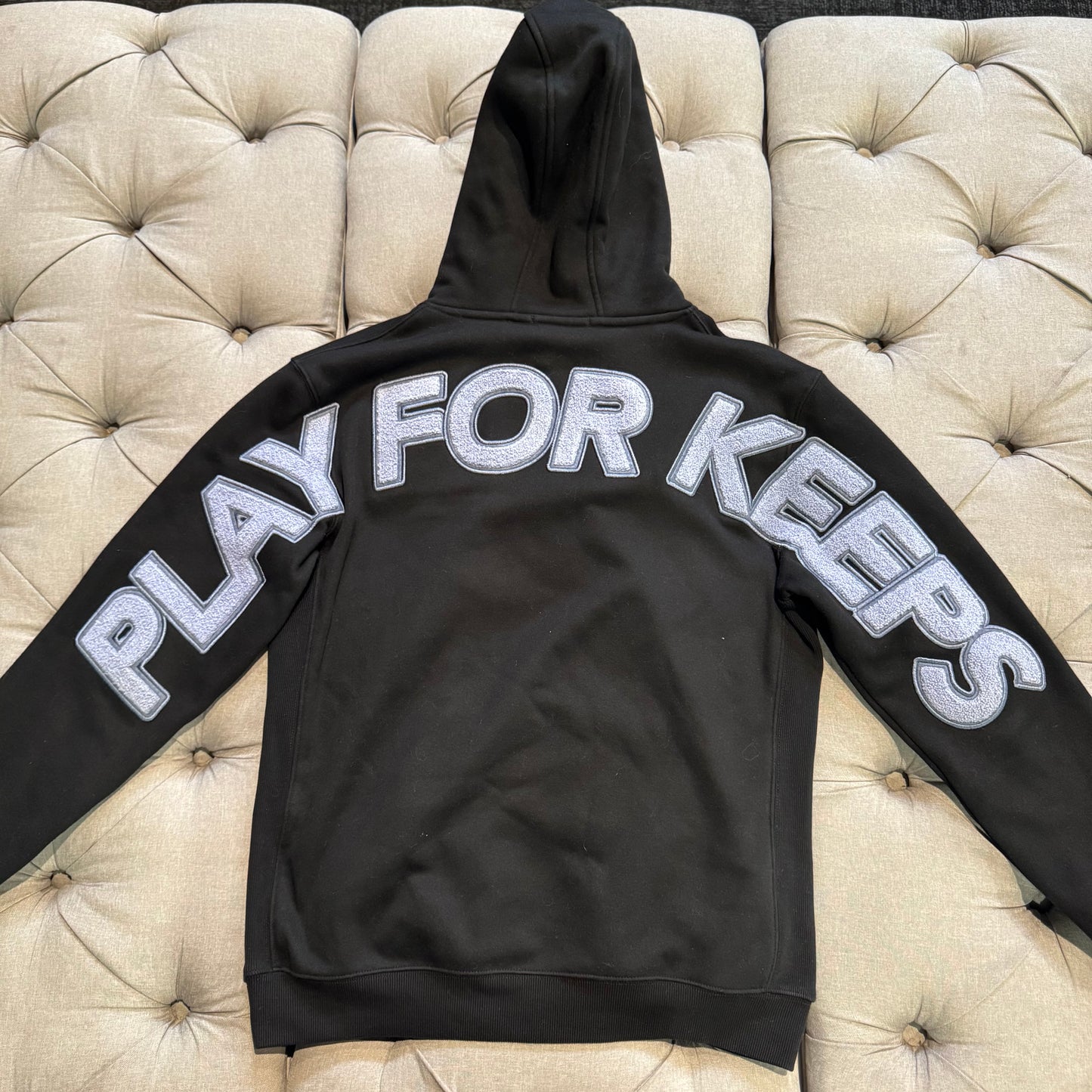 Geedup Play For Keeps Hoodie 'Black Lavender' (Second hand)