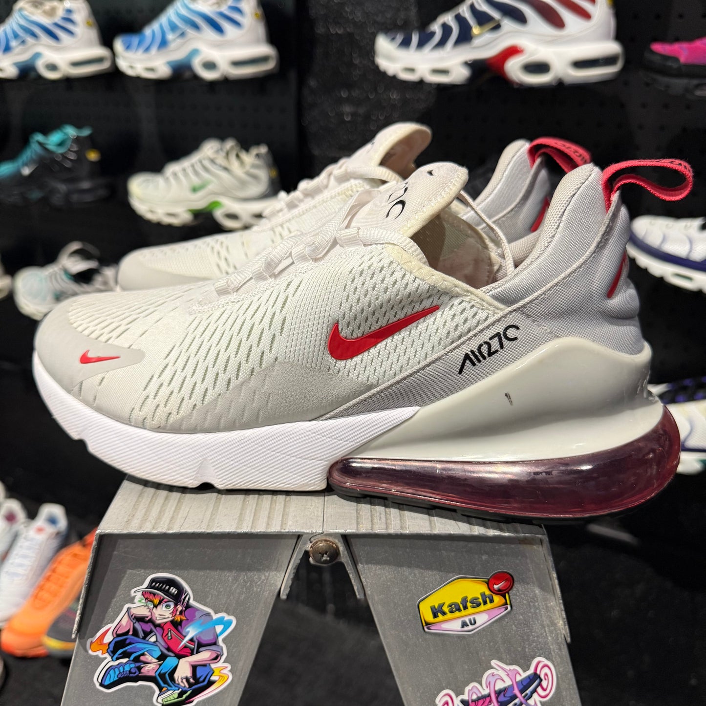 Nike Air Max 270 'White Light Fusion Red' (Second hand)