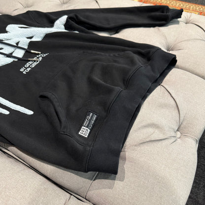 Geedup Handstyle Hoodie 'Black Baby Blue' (Second hand)