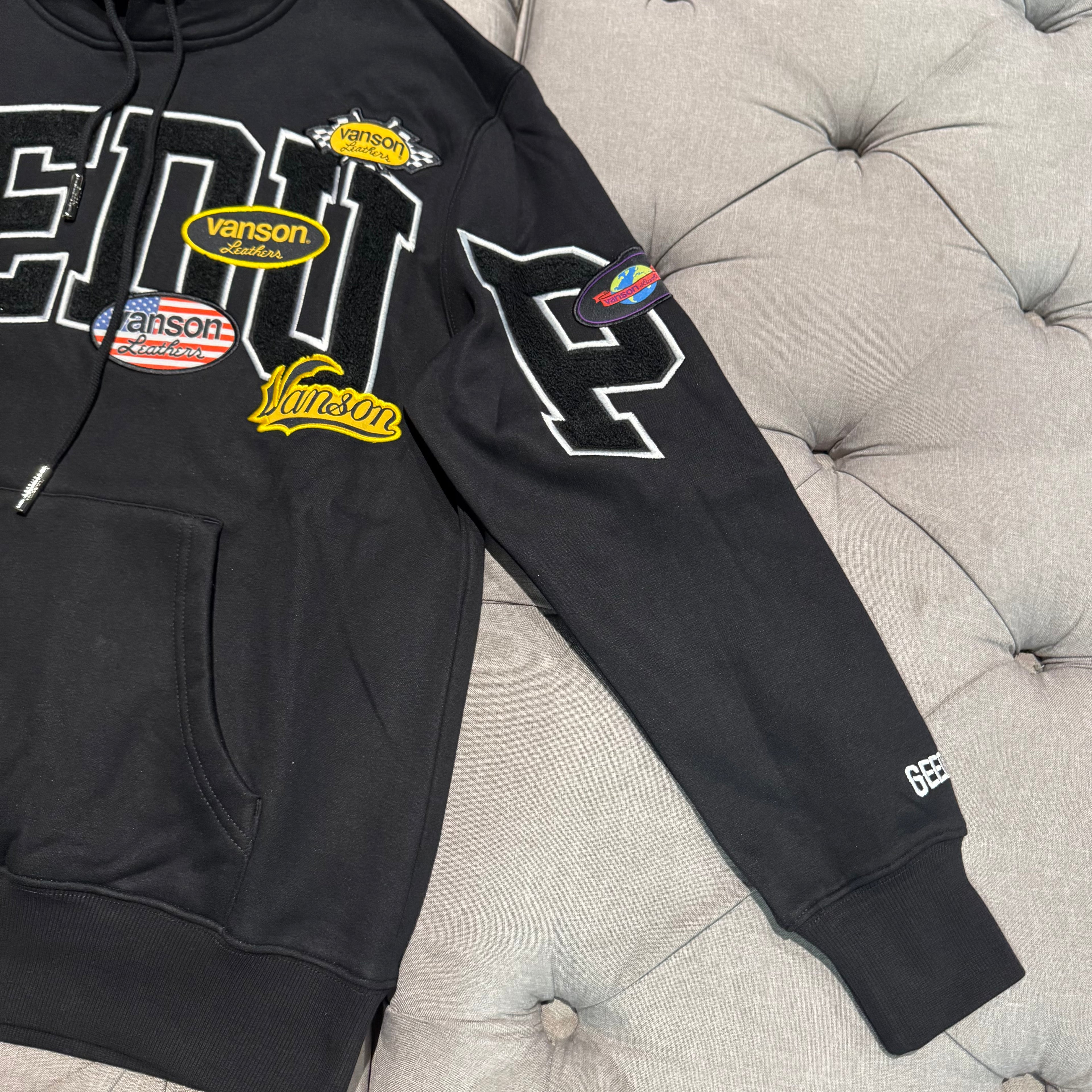 Geedup Team Logo X Vanson Hoodie 'Black' (Brand New)