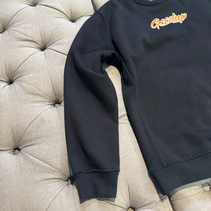 Geedup OS Script Crewneck 'Black Orange' (Second hand)