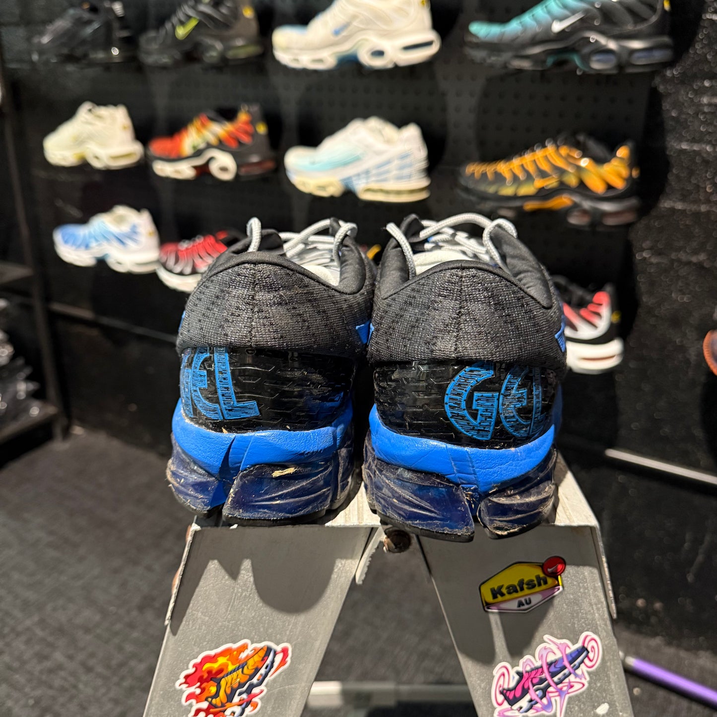 Asics Gel-Quantum 180 5 'Black Grey Electric Blue' (Second hand)