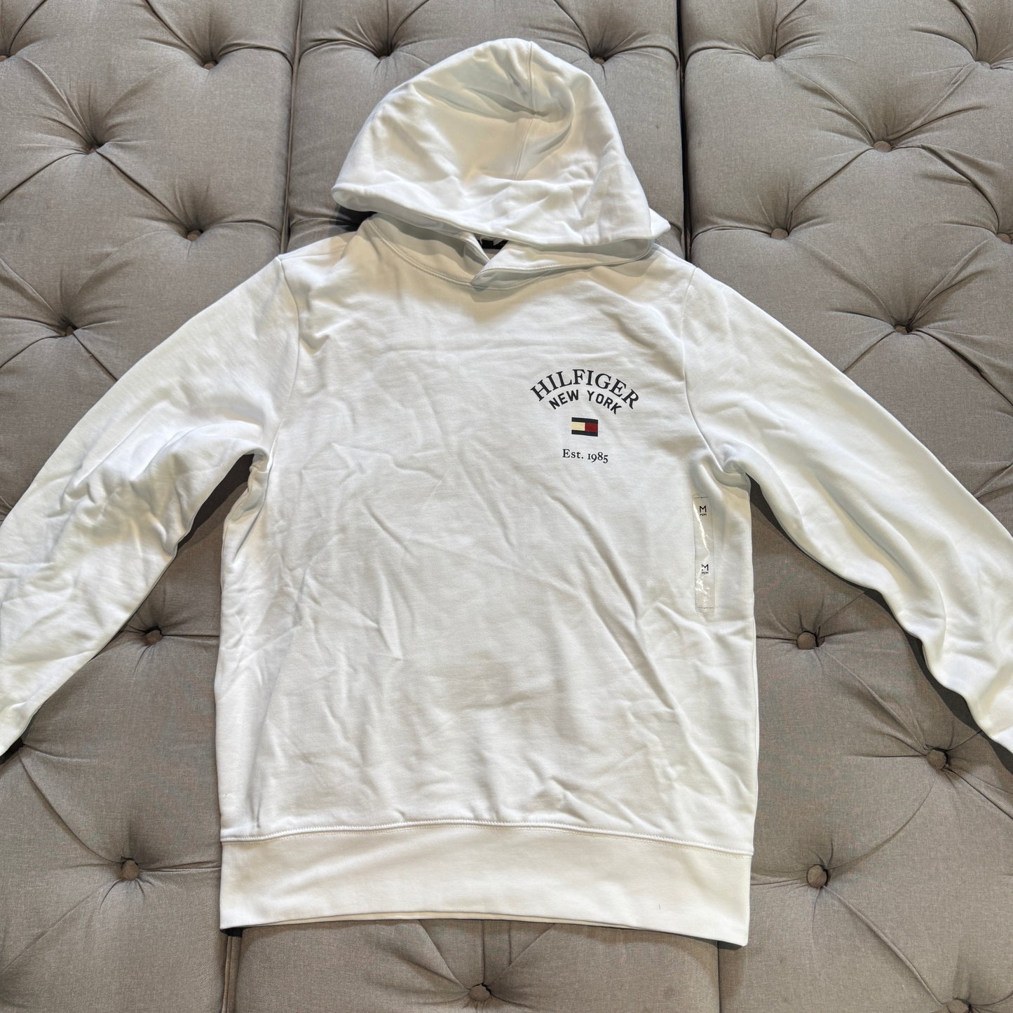 Tommy Hilfiger New York Logo Hoodie 'White'