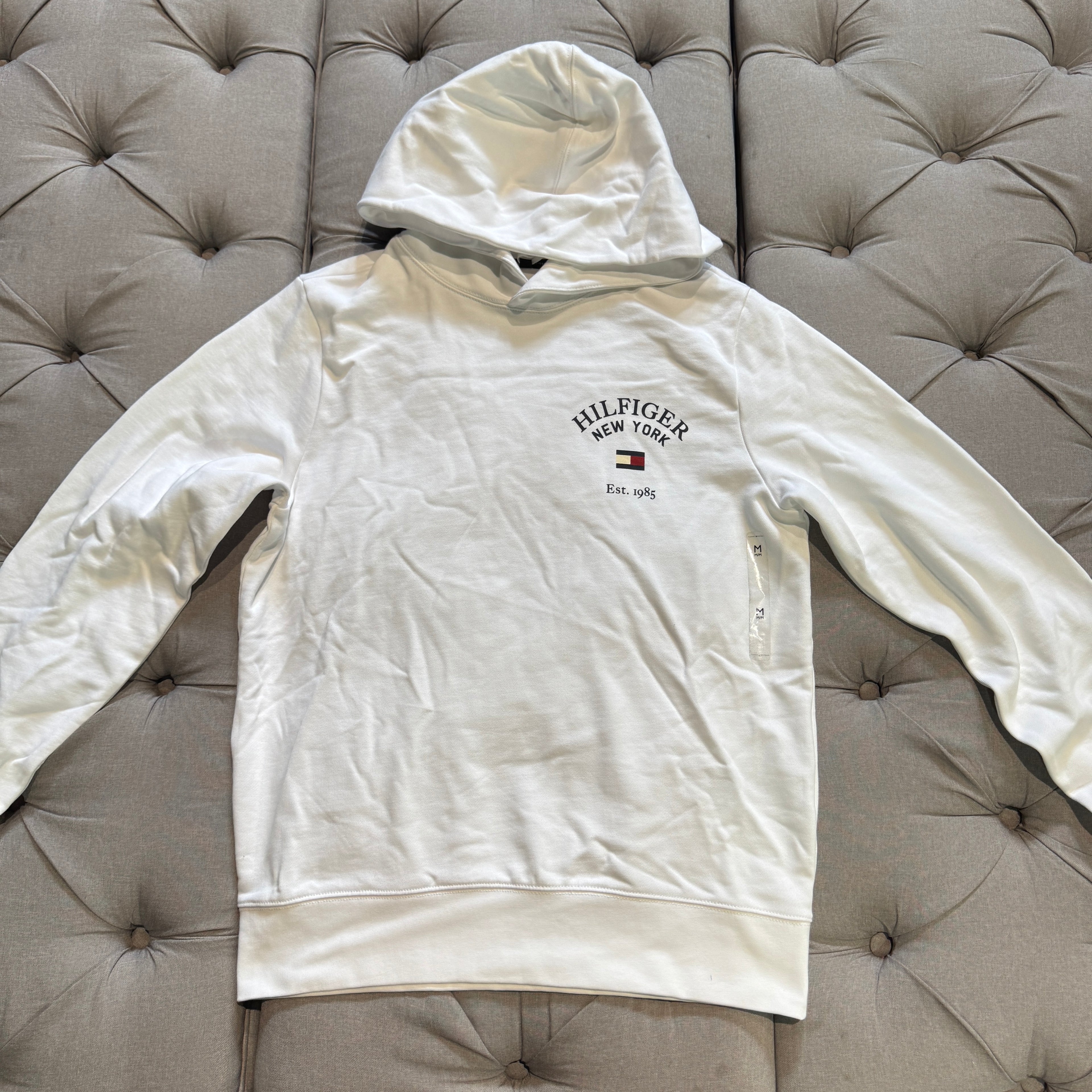 Tommy Hilfiger New York Logo Hoodie 'White'