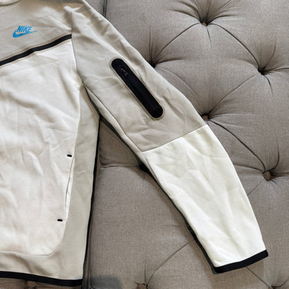 Nike Tech Fleece Jacket 'White Grey Blue' (Second hand)
