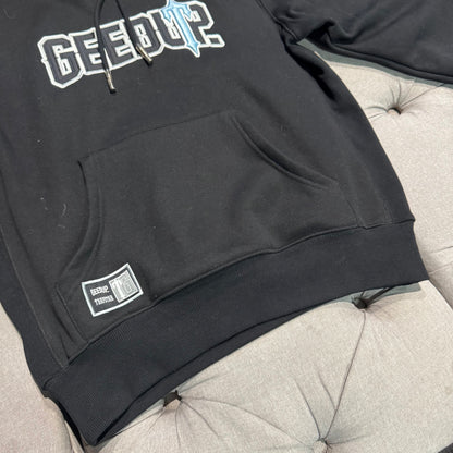 Geedup x Trapstar Play For Keeps Irongate Hoodie 'Black Blue' (Second hand)