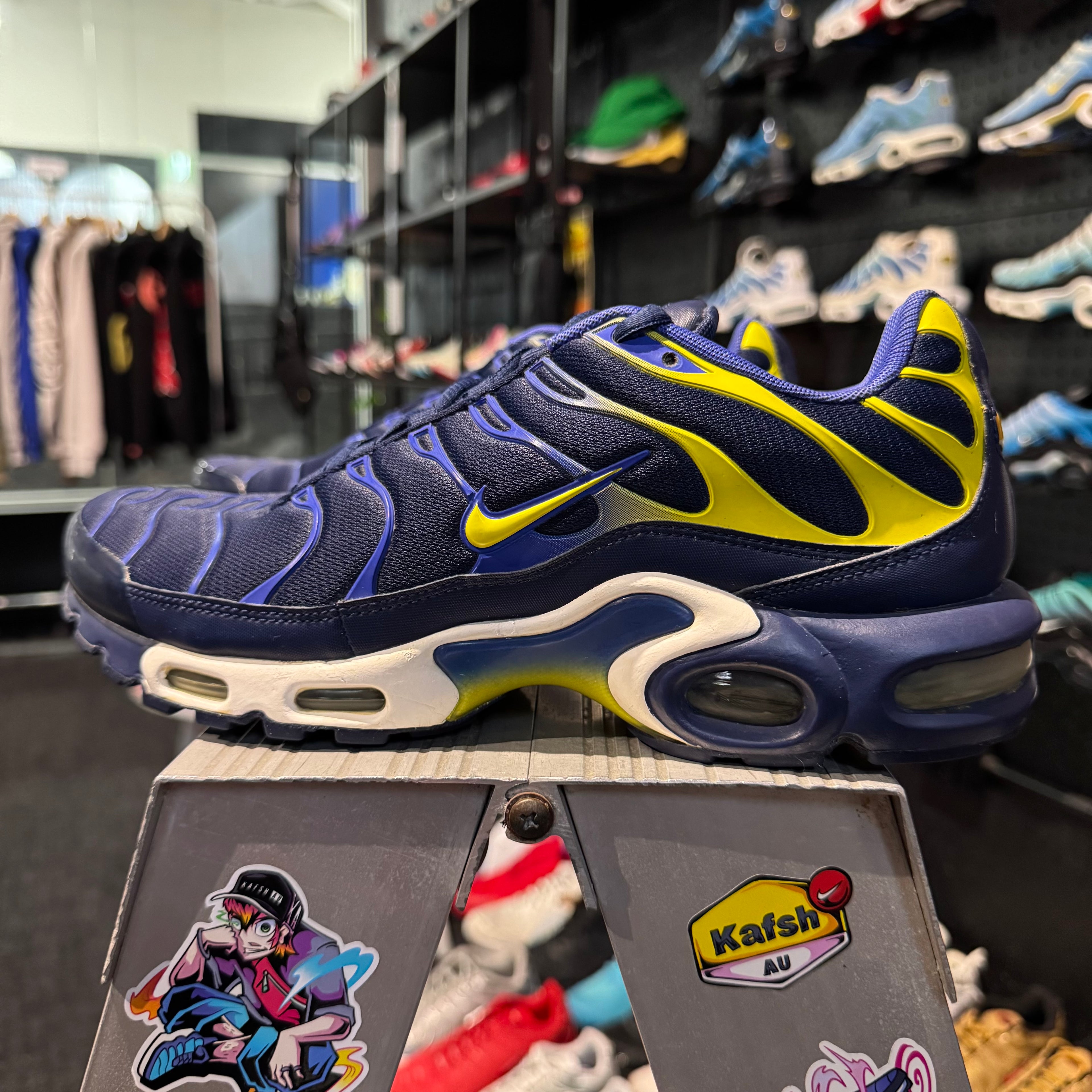 Nike Air Max Plus TN 'Binary Blue Electric Lime' (2016) (Second hand)