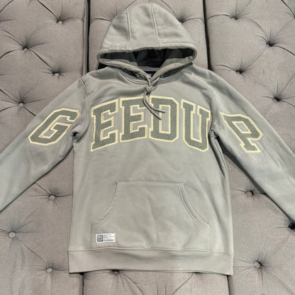 Geedup Team Logo Hoodie 'Grey Gold' (Second hand)