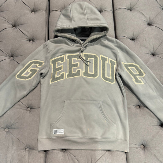 Geedup Team Logo Hoodie 'Grey Gold' (Second hand)