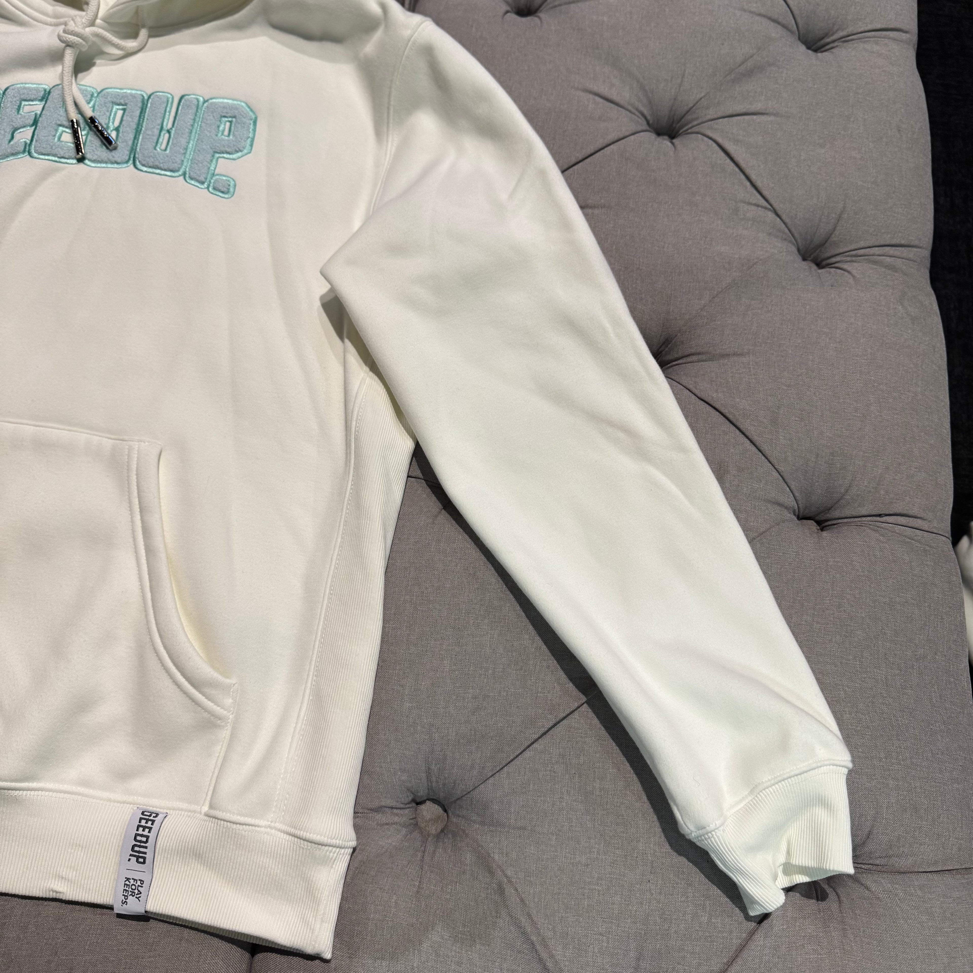 Geedup Play For Keeps Hoodie 'Bone Teal' (Second hand)